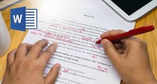 Insertar correcciones en un documento de word