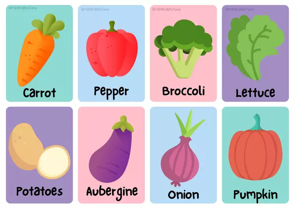 Alimentos en inglés